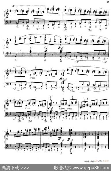 《车尔尼手风琴练习曲集》第Ⅳ册（第18首）