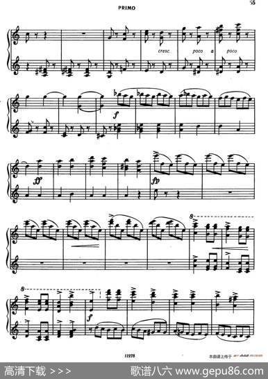 TarantellainDMajor（D大调塔兰泰拉舞曲·四手联弹）|亚历山大·波菲里耶维奇·鲍罗丁(AlexanderPorphyrievitchBorodin)
