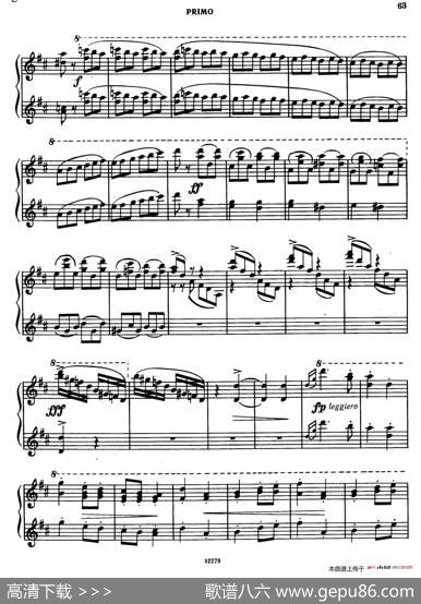 TarantellainDMajor（D大调塔兰泰拉舞曲·四手联弹）|亚历山大·波菲里耶维奇·鲍罗丁(AlexanderPorphyrievitchBorodin)