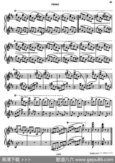 TarantellainDMajor（D大调塔兰泰拉舞曲·四手联弹）|亚历山大·波菲里耶维奇·鲍罗丁(AlexanderPorphyrievitchBorodin)