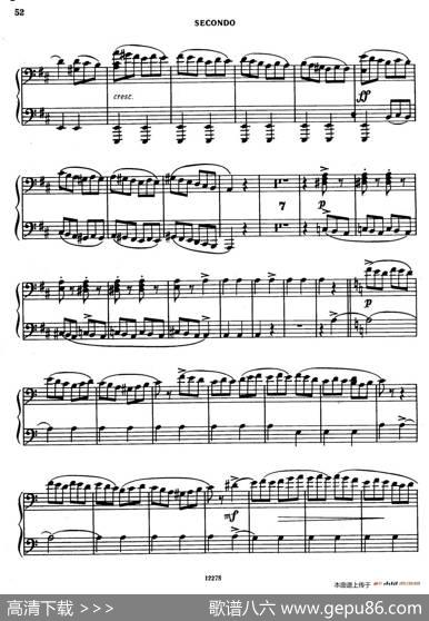 TarantellainDMajor（D大调塔兰泰拉舞曲·四手联弹）|亚历山大·波菲里耶维奇·鲍罗丁(AlexanderPorphyrievitchBorodin)
