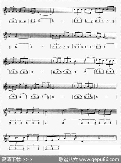鸽子（线、简谱混排版）