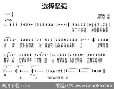 选择坚强 - 白传英|老空弦