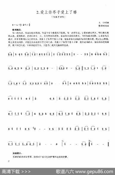 爱上你等于爱上了错|王帅词曲、蔡煌辉改编