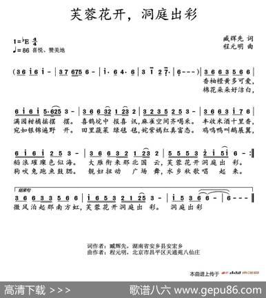 芙蓉花开，洞庭出彩 - 臧辉先|程元明