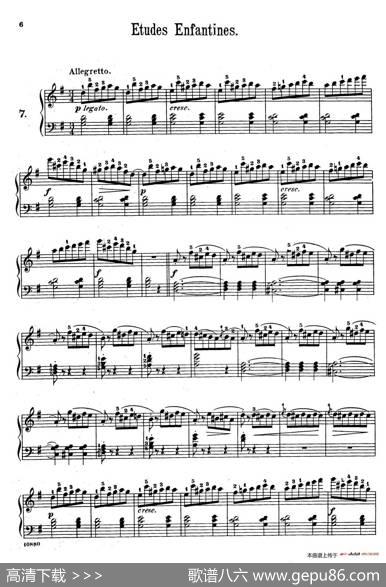 EtudesEnfantinesOp.37（儿童钢琴练习曲第7——10首）|亨利·莱蒙(HenryLemoine)