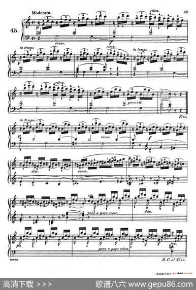 EtudesEnfantinesOp.37（儿童钢琴练习曲第40——45首）|亨利·莱蒙(HenryLemoine)