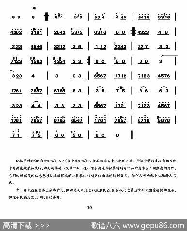 流浪者之歌（中音板胡）|萨拉萨蒂