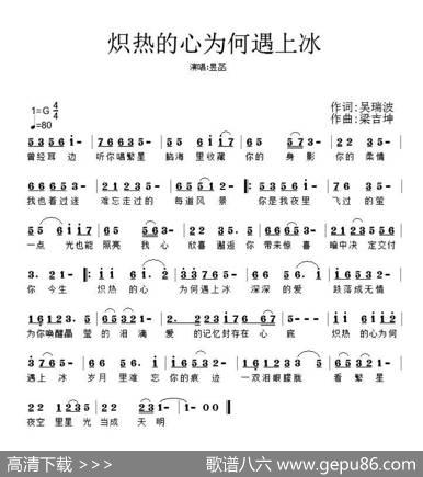 炽热的心为何遇上冰 - 吴瑞波|梁吉坤