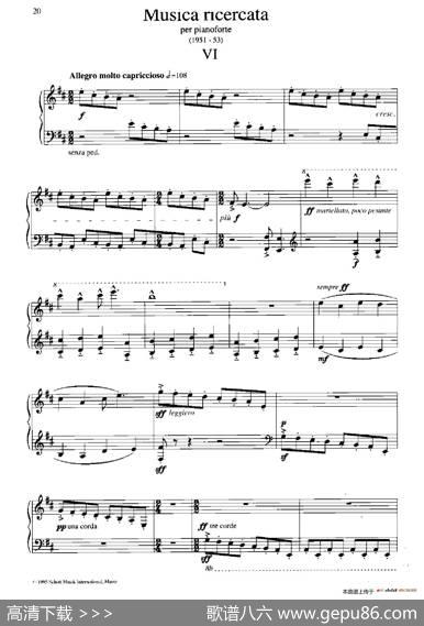 MusicaRicercata（音乐习作·6）|乔治·李盖蒂（GyorgyLigeti)