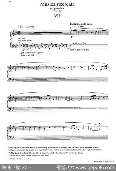 MusicaRicercata（音乐习作·7）|乔治·李盖蒂（GyorgyLigeti)