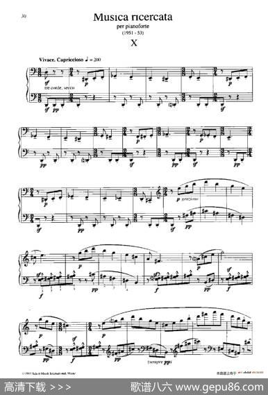 MusicaRicercata（音乐习作·10）|乔治·李盖蒂（GyorgyLigeti)