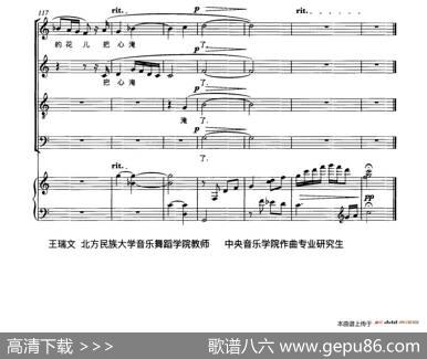 眼泪花儿把心淹了（正谱）|王瑞文