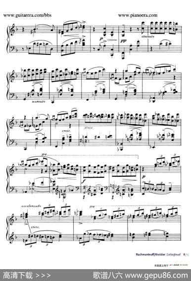 Liebesfreud（爱的喜悦）（钢琴独奏版）|弗里兹•克莱斯勒(FritzKreisler)曲、拉赫玛尼诺夫改编