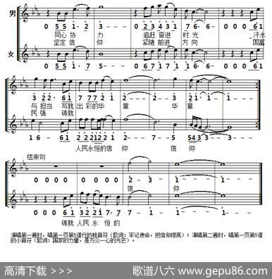 信仰（杨文国词孟文豪曲、线简谱对照版） - 杨文国|孟文豪