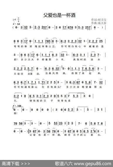 父爱也是一杯酒 - 时夫宝|陈大春