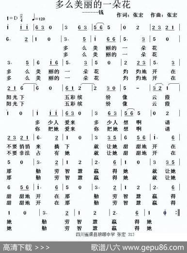 多么美丽的一朵花（钱） - 张宏|张宏