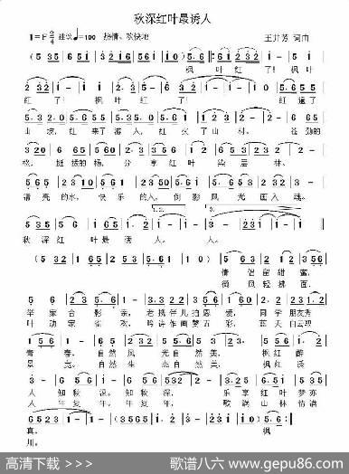 秋深红叶最诱人 - 王井芳|王井芳