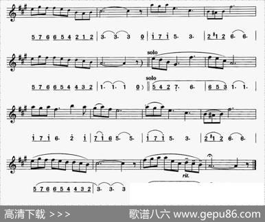 美丽的寻梦者（线简谱对照版）|福斯特