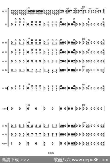 春潮（总谱）|刘锡津编曲、王玉勇配器