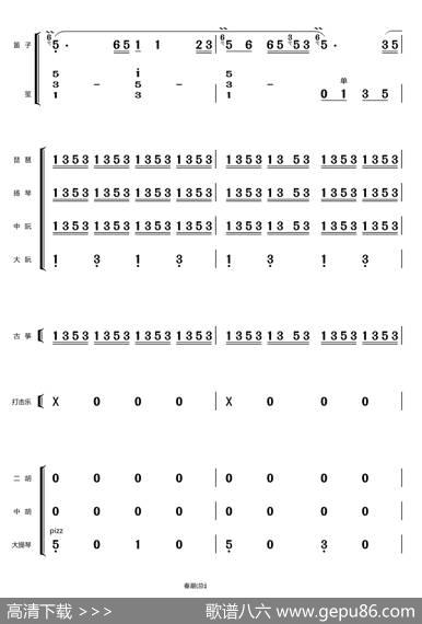 春潮（总谱）|刘锡津编曲、王玉勇配器