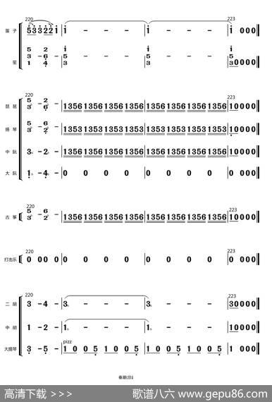 春潮（总谱）|刘锡津编曲、王玉勇配器