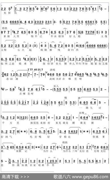 豫剧琵琶记夫君你责怪我声声怨气