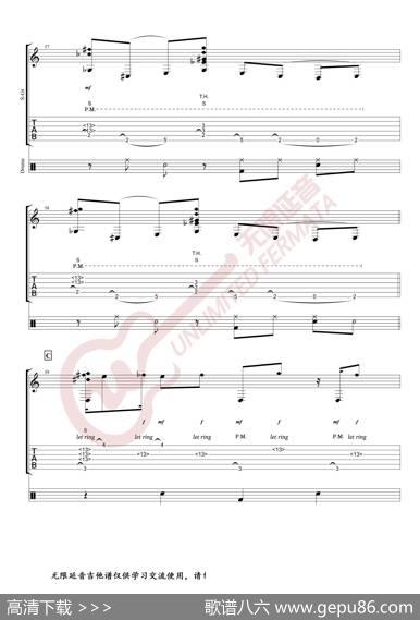 AlexandrMisko指弹吉他谱BillieJean（无限延音编配）