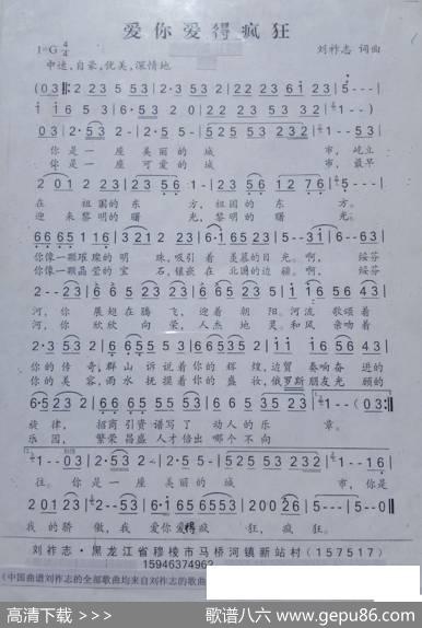 爱你爱得疯狂（刘祚志词曲） - 刘祚志|刘祚志
