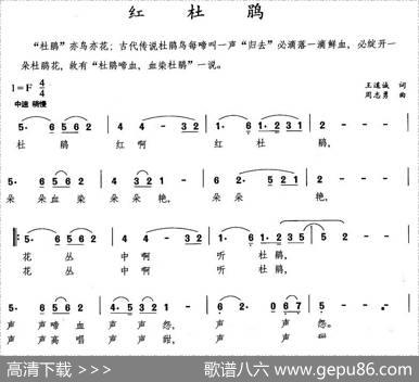 红杜鹃（王道诚词周志勇曲） - 王道诚|周志勇
