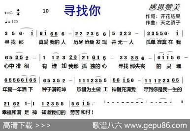 10寻找你（开花结果词天之骄子曲） - 开花结果|天之骄子