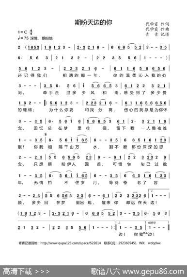 期盼天边的你 - 代学霞|代学霞