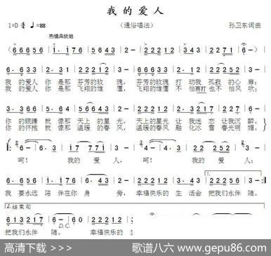 我的爱人（孙卫东词曲） - 孙卫东|孙卫东