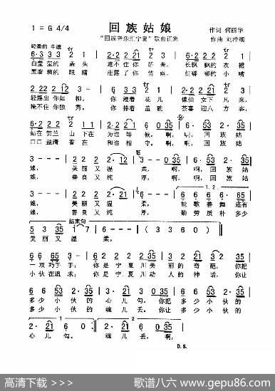 回族姑娘（佩芳俊光） - 何丽华|刘泽湖