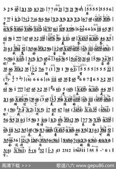 望江亭·只说是杨衙内又来扰乱（京胡伴奏谱） - 暂无|恒流星制谱