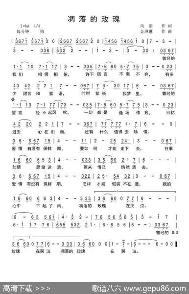 凋落的玫瑰 - 风语（刘星红）|金琳琳