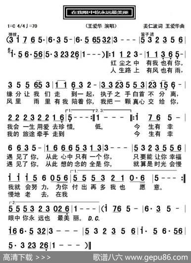 在我眼中你永远最美丽 - 姜仁波|王爱华