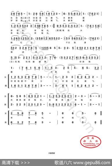 夫妻恩爱幸福长（黄梅戏曲调戏歌） - 徐实民|郝玉林