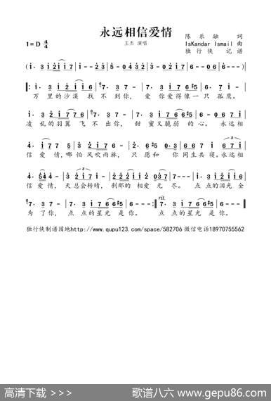 永远相信爱情（王杰） - 陈乐融|IsKandarIsmail