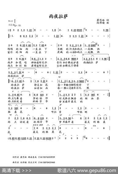 雨夜拉萨 - 萧思林|向邦瑜