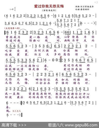 爱过你我无怨无悔 - 刘习军/杨美华|刘习军/杨美华