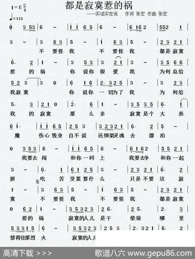 都是寂寞惹的祸（实话实在说） - 张宏|张宏