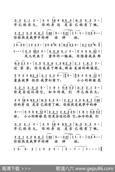 小小新娘花（大字老人适用） - 陈兴玲|陈伟
