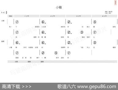 小薇（简和谱） - 阿弟|阿弟