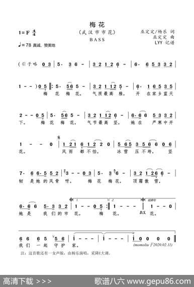 梅花（巫定定杨乐词巫定定曲） - 巫定定/杨乐|巫定定