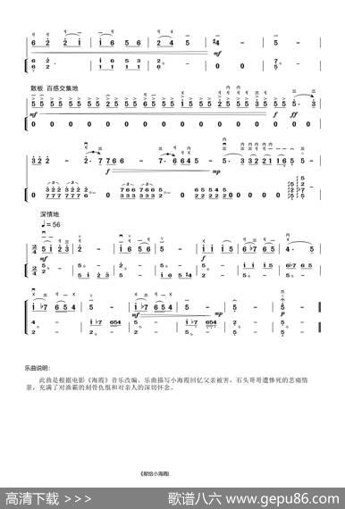 献给小海霞的歌（二胡曲）|刘树秉
