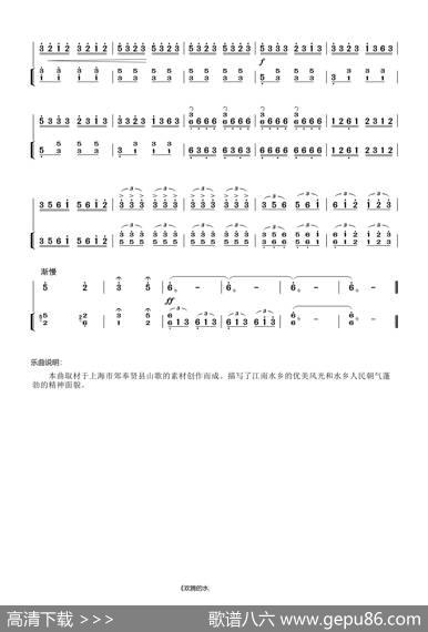 欢腾的水乡（二胡曲）|王永德
