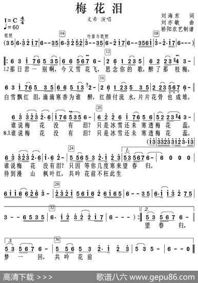 梅花泪（高清） - 刘海东|刘亦敏