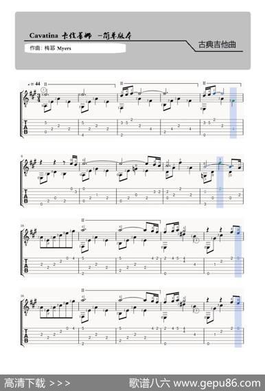 卡伐蒂娜（Cavatina）|梅耶(Myers)