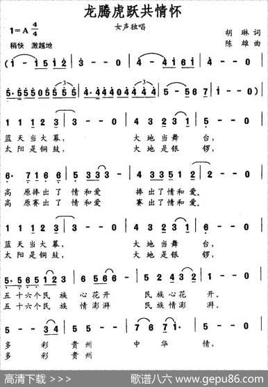 龙腾虎跃共情怀 - 胡琳|陈雄
